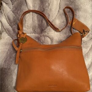 Margot London Tan Leather Shoulder Bag
